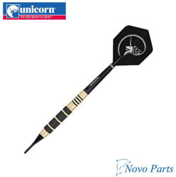 Unicorn Set sageti soft Core Plus Win- Blk/Gld Brass Darts 17g (04222)