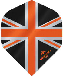 Mission Fluturasi darts Mission Alliance, Union Jack, No2, 150 microni gros , negru, portocaliu (M000938)