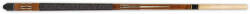  Tac biliard din doua bucati, lemn de esenta tare, Tycoon maro 145cm varf de 12mm filet plastic (JB5542012)