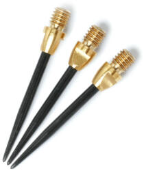 Harrows Varf metalic interschimbabil pentru darts cu filament 2BA, culoare auriu/negru, set Harrows de 3 bu (EA341)