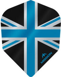 Mission Fluturasi darts Mission Alliance, Union Jack, No6, 100 microni gros , negru, albastru (M000901)