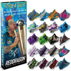 Red Dragon Colectie fluturasi darts Red Dragon Peter Wright Snakebite DWC [20 pachete fluturasi] (X0676)