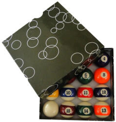  Set de bile biliard Pool de 57, 2mm cu bila alba de 60.3mm (NO-BALLSET01)