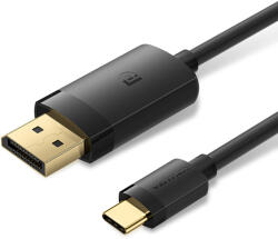 Vention USB-C -> DisplayPort, (4K, fekete), 1m, kábel (CRJBF)
