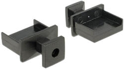 Delock - Porvédo USB-A típusú kimenethez fogantyúval 10 db fekete - 64009 (64009)