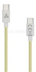 SBOX TYPE-C-1-Y 1m 60W Type-C adat- és töltőkábel (sárga) (SBOX_TYPE-C-1-Y) (SBOX_TYPE-C-1-Y)