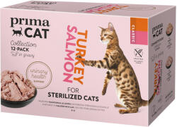 PrimaCat 48x85g PrimaCat Classic szószban nedves macskatáp Sterilized mix (2 változattal)