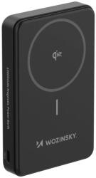 Wozinsky WLWP-10KA0Y3S 22.5W PD Qi2 10000 mAh powerbank támasztékkal, 1x USB-A, 1x USB-C - fekete