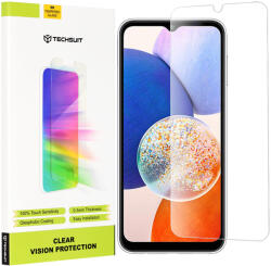 Techsuit - Áttetsző Védőtok - Samsung Galaxy A14 4G / A14 5G - Átlátszó üvegfólia