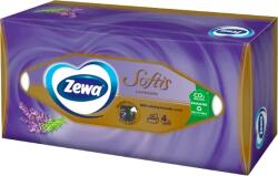 Zewa Softis Lavender illatosított dobozos papírzsebkendő 4 rétegű 80 d