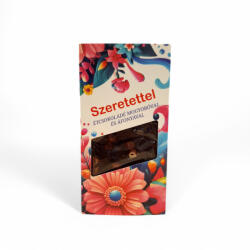 Chocolips Szeretettel - táblás étcsokoládé Mogyoróval és Áfonyával 100g