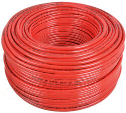 1/4" NYLON tömlő DN6 1SC 200BAR 60°C - Vörös nylon kötélle