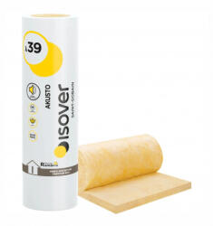 Isover AKUSTO 50 Twin Válaszfal-hangszigetelő üveggyapot filc 2x7500x(2x600)x50mm 18 m2/tekercs (AKUSTO 50 Twin)