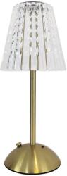 MILAGRO LED Dimmelhető érintős újratölthető asztali lámpa ELBA LED/1, 6W/800 mAh arany/átlátszó MI2607 (MI2607)