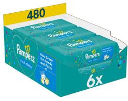 Pampers Fresh Clean Nedves Törlőkendő, 6 csomag = 480 db