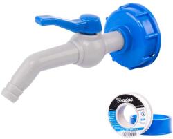 Bradas IBC csap S60×6-45 fok-1/2"-13mm, 17cm