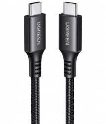 UGREEN US567 USB-C to USB-C adatkábel, töltőkábel, szürke (60W, 3A, 2m)