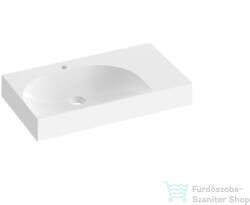 RAVAK Lite 80/60 mosdó, túlfolyó nélkül, csaptelep furattal, jobbos, fehér XJXP1280001 (XJXP1280001)