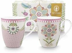 Pip Studio bögre készlet Lily&Lotus 350 ml 2 db - többszínű Univerzális méret