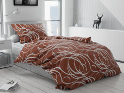  Aromis barna pamut ágyneműhuzat bújtatós Ágyneműhuzat mérete: 70 x 90 cm | 140 x 220 cm