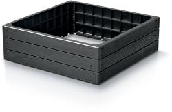 Prosperplast Woody Négyzet Magaságyás - Fahatású, 76x76x25 cm (antracit / 76x76x25cm)