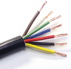 Multipa Kábel 7 eres, 6 x 1 mm + 1, 5 mm, gumi szigetelés - MULTIPA