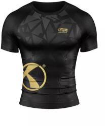 Katsudo póló Rash Guard rövid ujjú, fekete-arany színű