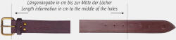 BasicNature Classic Money öv mokka 80 cm