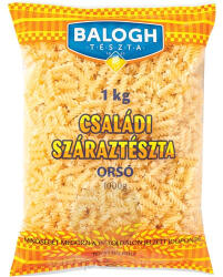 Balogh Tészta Családi száraztészta 1kg Orsó toj. nél - vegyesbolt