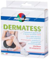 Master-Aid Dermatess mull-lap 10cmx 10cm 4x25 (4x25)