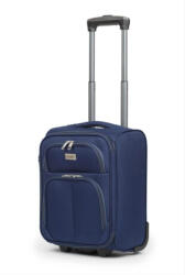 Leonardo Da Vinci Bőrönd 40 x 30 x 20 cm Wizzair ingyenes kézipoggyász méret kék 2 kerekű 1221 xs (le-1221-blue-xs)