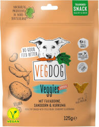 VEGDOG Veggies Immune Vegán Snack kutyáknak, Gabonamentes tréningfalat allergiásoknak burgonyával és Favababbal az erős immunrendszerért 125g (B09KNGM8GW)