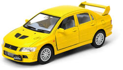  Kinsmart Mitsubishi Lancer Evolution VII kisautó - sárga (KT5052)