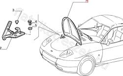 FIAT eredeti Motorháztető Barchetta FIAT BARCHETTA (46724834)