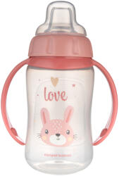 Canpol babies Canpol babák CUTE ANIMALS edzőpohár szilikon itatóval 320ml - nyúl