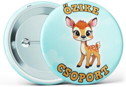 Partikellékek Őzike csoport óvodás kitűző több méretben