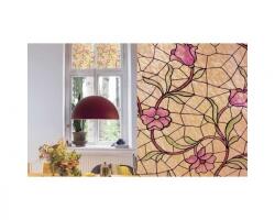 Patifix Üvegfólia bézs virág - szélessége 90 cm (91-2240)