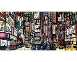 DIMEX Festmények üvegre - times square 60 x 30 cm (GL-60-031)