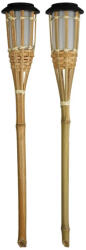 gobamboo Lángokat imitáló bambusz szolár lámpa 2drb