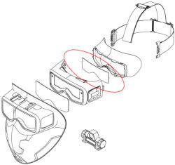 IWELD SCUBADOO LCD hegesztő maszk belső védőplexi (2 db/cs) (8SCUBDINNCOLENS)