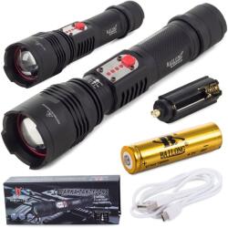 Bailong Cree LED USB katonai zseblámpa (v8287) - holnapszallitjuk