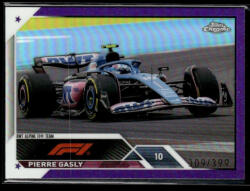 Topps 2023 Topps Chrome Formula 1 Purple Refractor F1 Drivers #54 Pierre Gasly