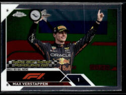 Topps 2023 Topps Chrome Formula 1 Grand Prix Winners #158 Max Verstappen