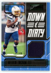 Panini 2020 Panini Playbook Down and Dirty Green #DD-MI Melvin Ingram III