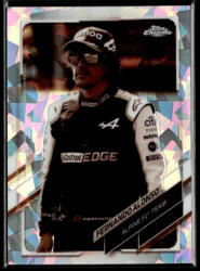 Topps 2021 Topps Chrome Sapphire Formula 1 Negative Refractors #38 Fernando Alonso