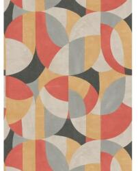 As Creation Tapet Bauhaus geometric gri-rosu