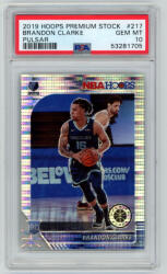 Panini 2019-20 Hoops Premium Stock Prizms Pulsar PSA - 10 GEM MT #217 Brandon Clarke