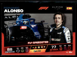 Topps 2021 Topps Formula 1 Turbo Attax #50 Fernando Alonso