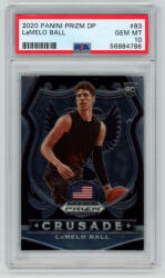 Panini 2020-21 Panini Prizm Draft Picks - Crusade PSA - 10 GEM MT #83 LaMelo Ball