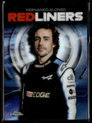 Topps 2021 Topps Chrome Formula 1 Redliners #RL-6 Fernando Alonso